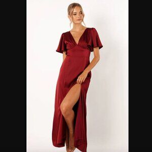 Petal & Pup Burgundy Maxi Dress